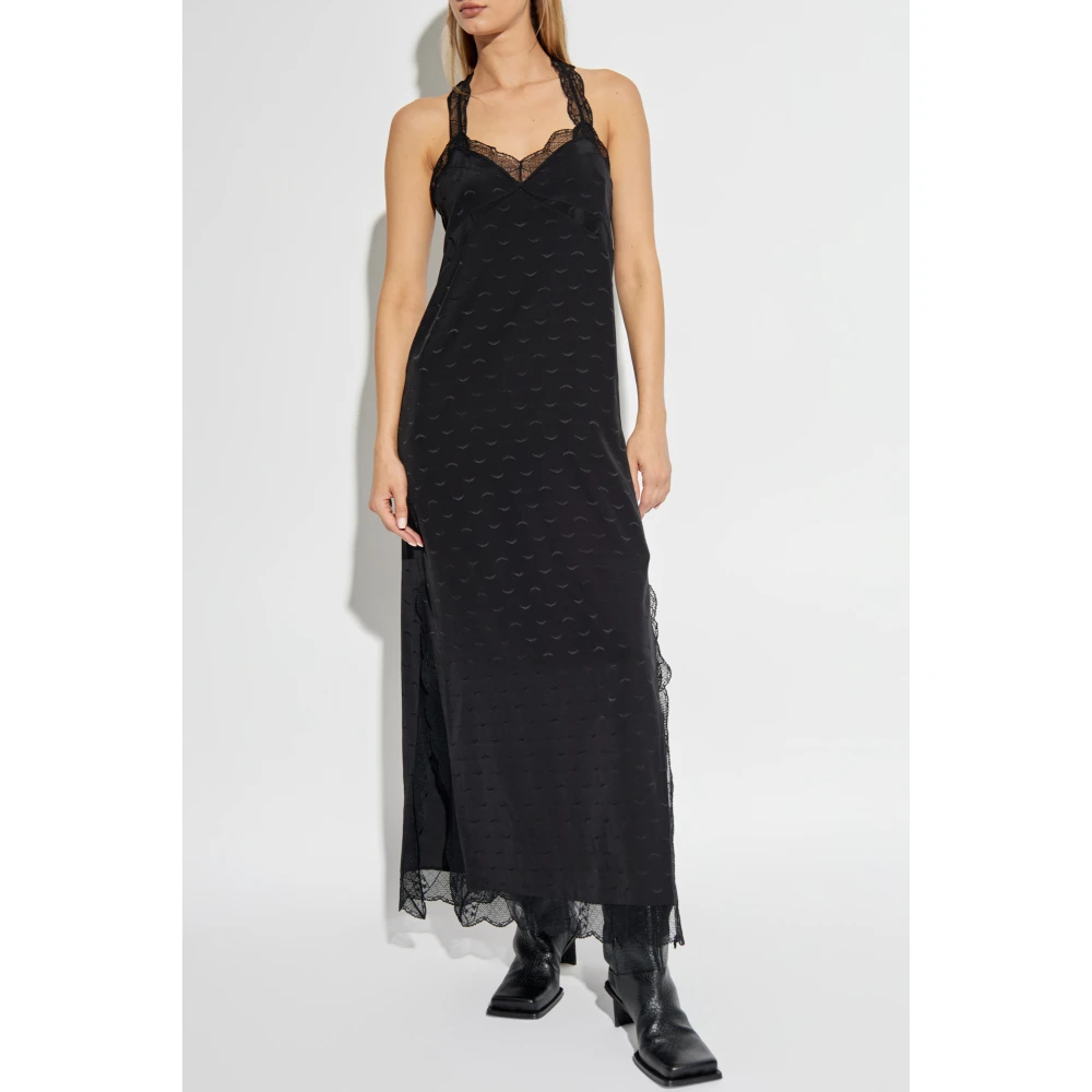 Zadig & Voltaire Jurk Rif Vleugels Black Dames