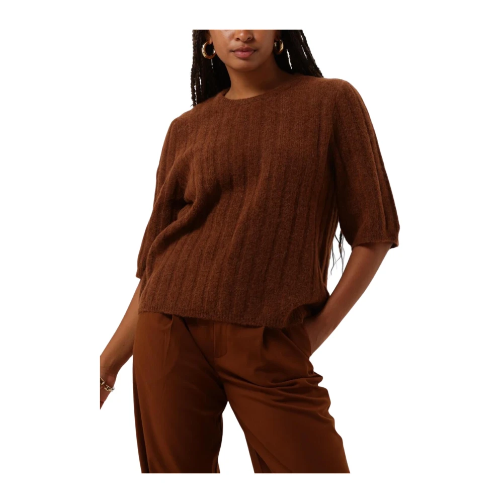 Gestuz Dames Truien & Vesten Alpha Tee Brown Dames