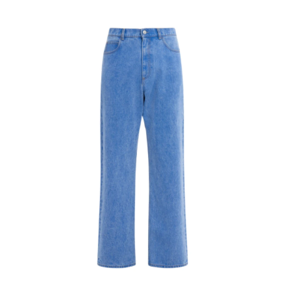 Ami Paris Biologische denim wijde pijp jeans Blue Heren