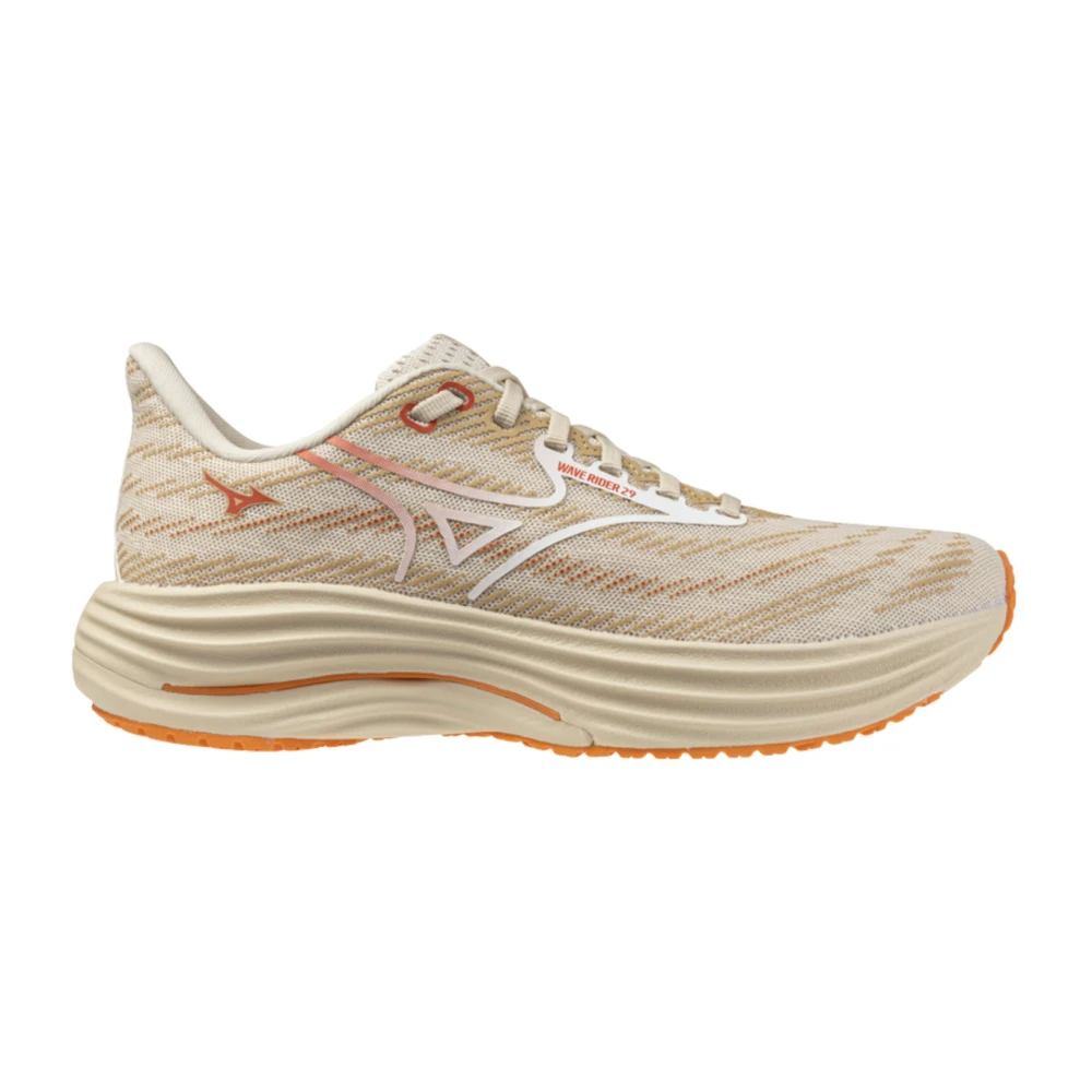 Mizuno Women's Beige Wave Rider 29 Running Shoe