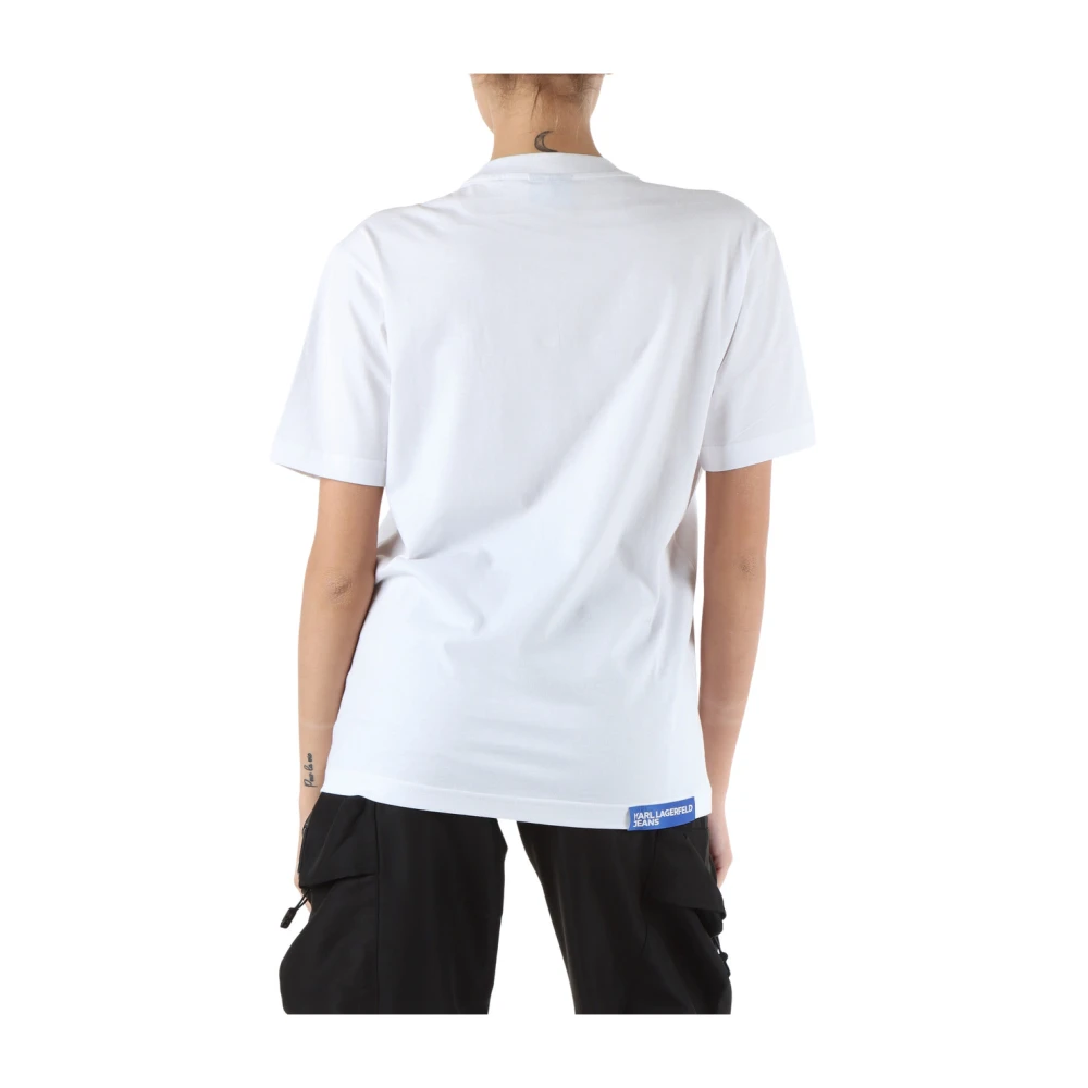 Karl Lagerfeld Katoenen Regular Fit T-shirt White Dames