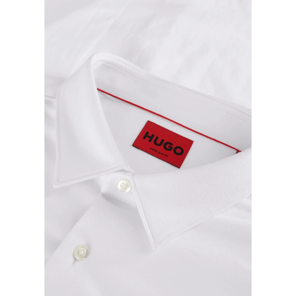 Hugo Boss Klassiek Wit Overhemd voor Mannen White Heren