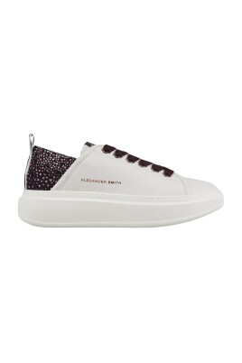 wembley-donna-en-cuir-blanc-et-talon-bordeaux-avec-strass