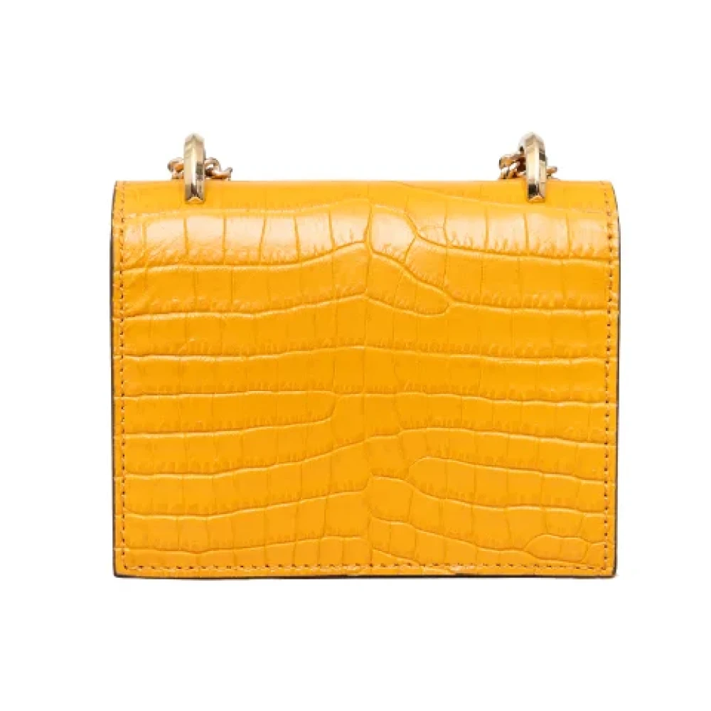 Jimmy Choo Pre-owned Leather shoulder-bags Yellow Dames