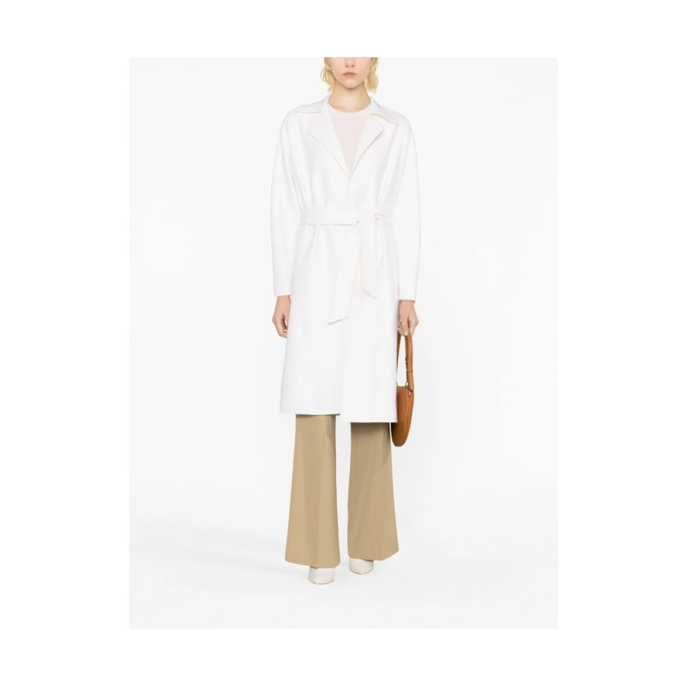Kiton Belted Coats White Dames
