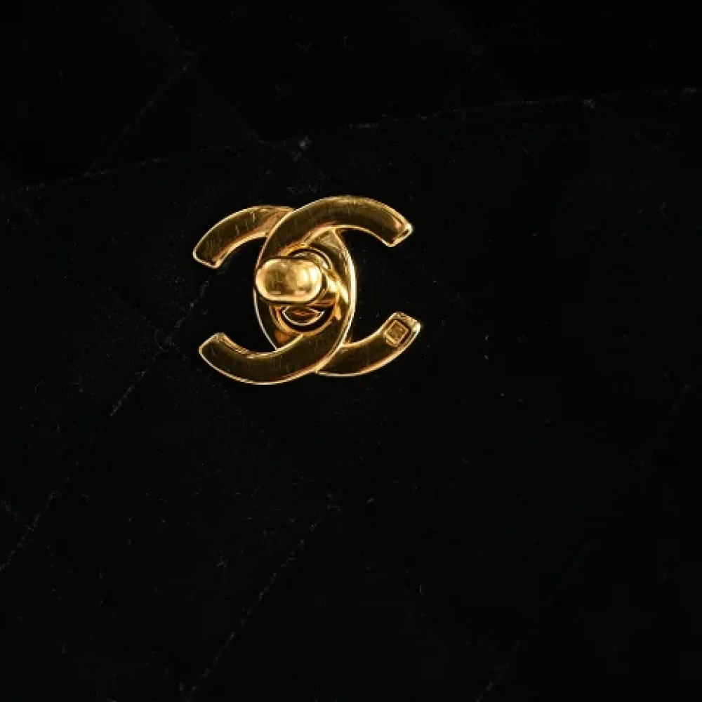 Chanel Vintage Pre-owned Fabric handbags Black Dames