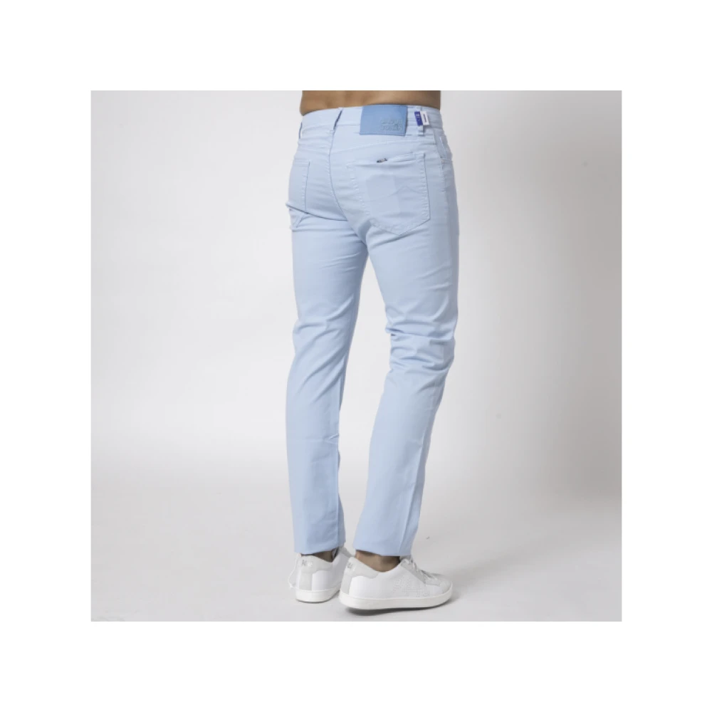 Jacob Cohën Lichtblauwe katoenen canvas jeans Blue Heren