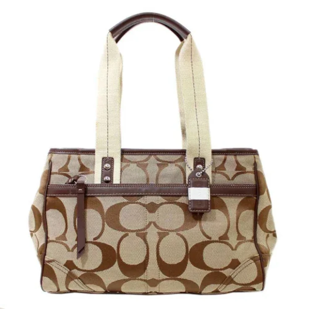 Coach Pre-owned Canvas totes Brown Dames
