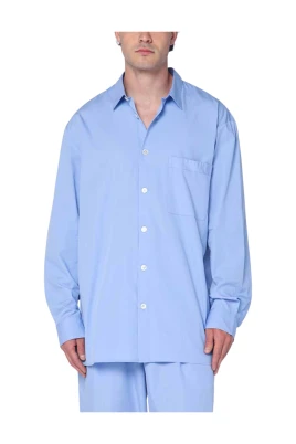Poplin Långärmad Pyjamaskjorta