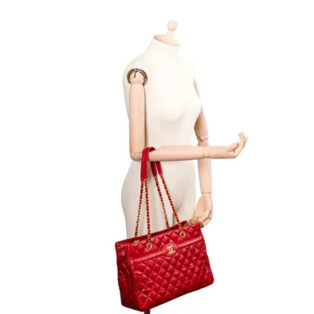 Chanel Vintage Pre-owned Leather chanel-bags Red Dames