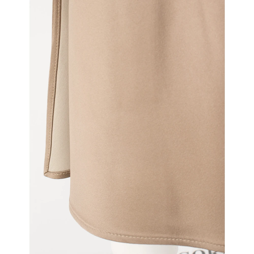 BRUNELLO CUCINELLI Elegant A-Line Skirt Brown Dames