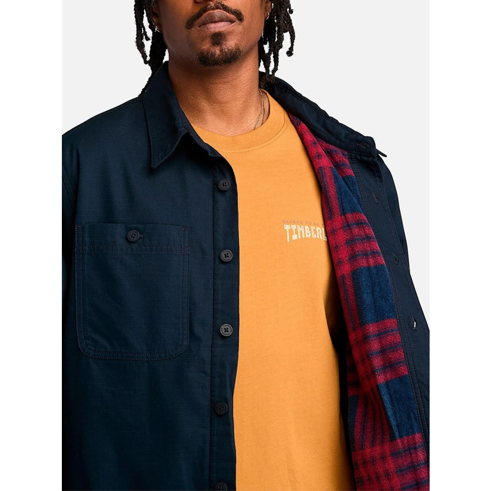 Timberland Fleece-gevoerde jas voor mannen Blue Heren