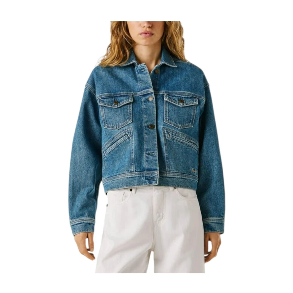 Pepe Jeans Women's Blue Denim Jacket - Denim Jackets - M - Jackets