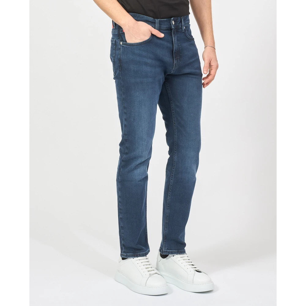 Hugo Boss Moderne Blauwe Denim Jeans Blue Heren