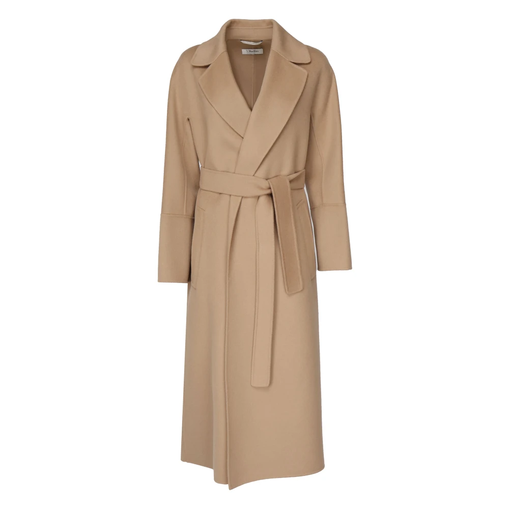 Max Mara Brun ullrock med bälte Brown, Dam