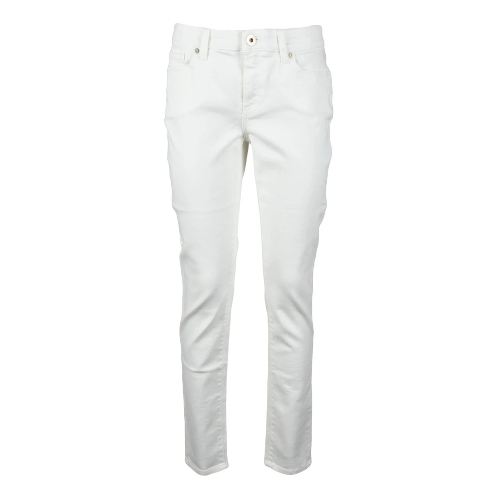 Eleventy Katoenmix Slim Fit Denim Jeans White Dames