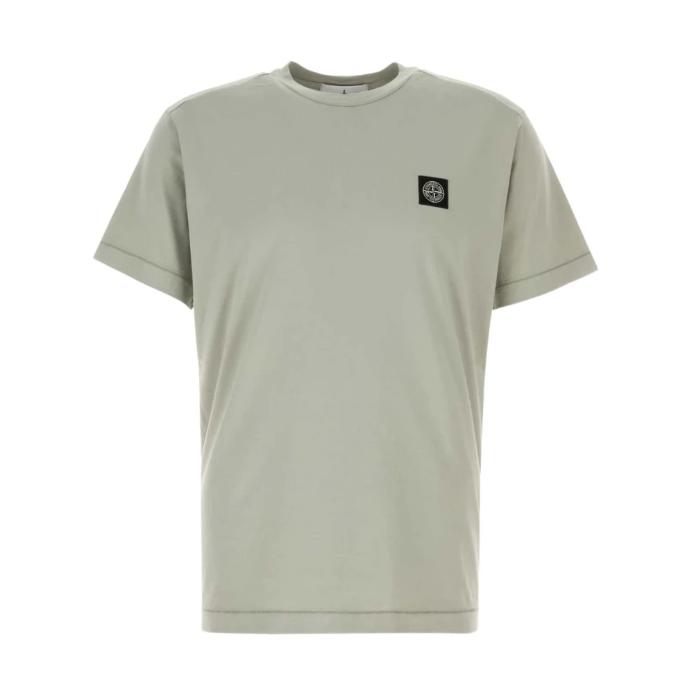 Stone Island Men's Green T-Shirts, S, T-Shirts & Polos Clothing Ss26