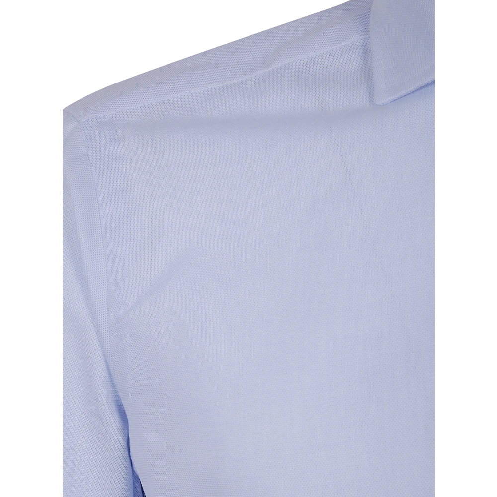 Barba Napoli Klassieke Oxford Overhemd Blue Heren