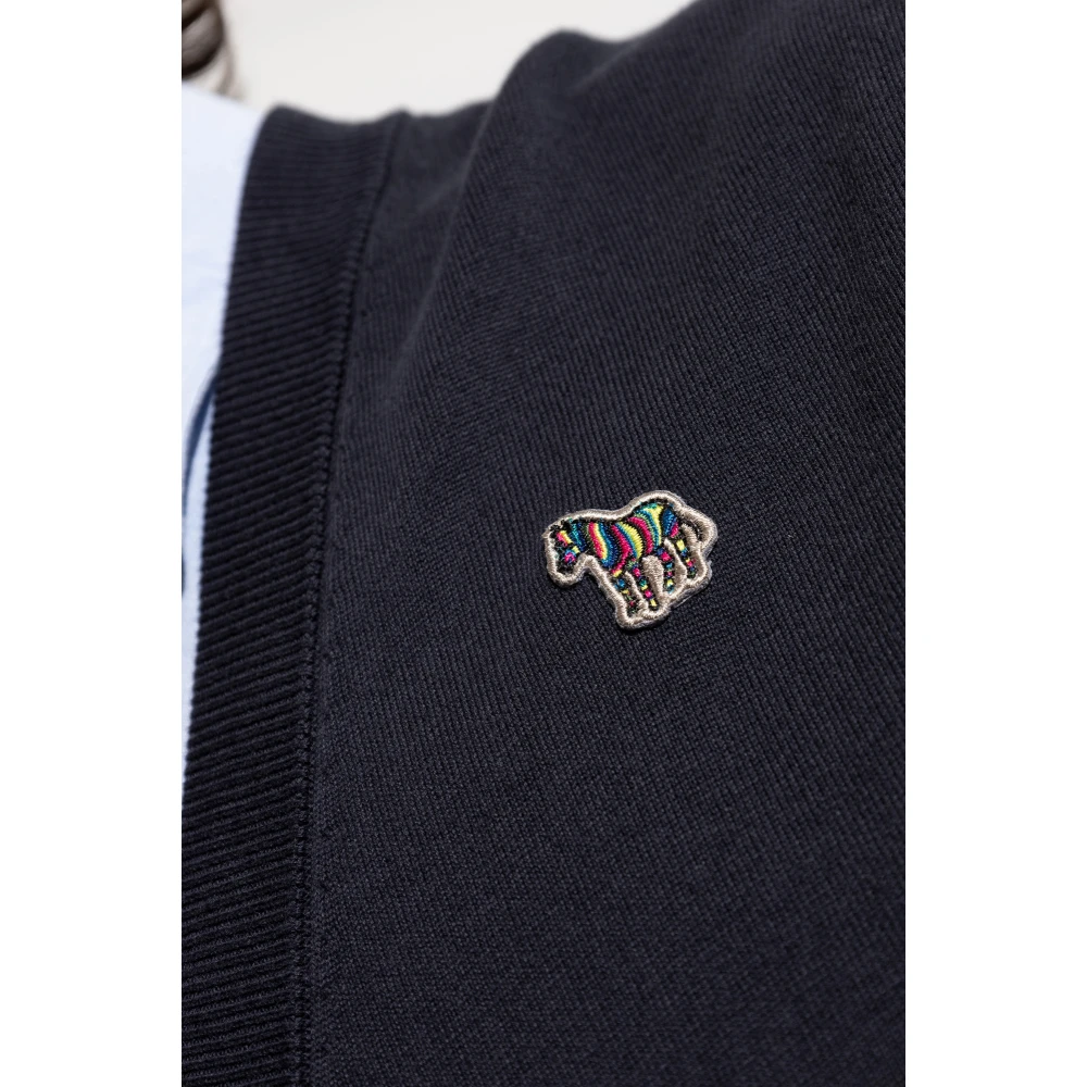 PS By Paul Smith Katoenen vest Blue Heren