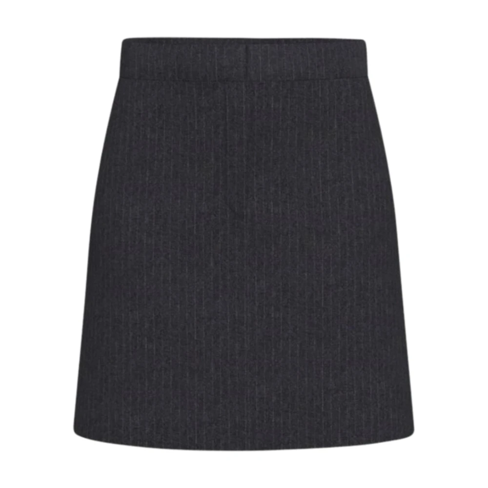 Marella Grijze Flanellen Korte Rok Quiet Luxury Gray Dames