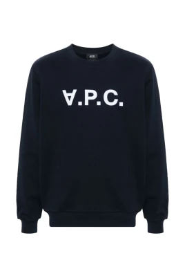 Marinblå Bomullströja Jersey Textur
