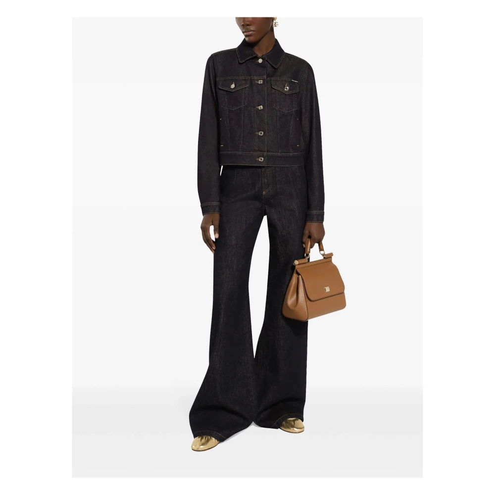 Dolce & Gabbana Stijlvolle Jas met Bijpassende Variant Black Dames