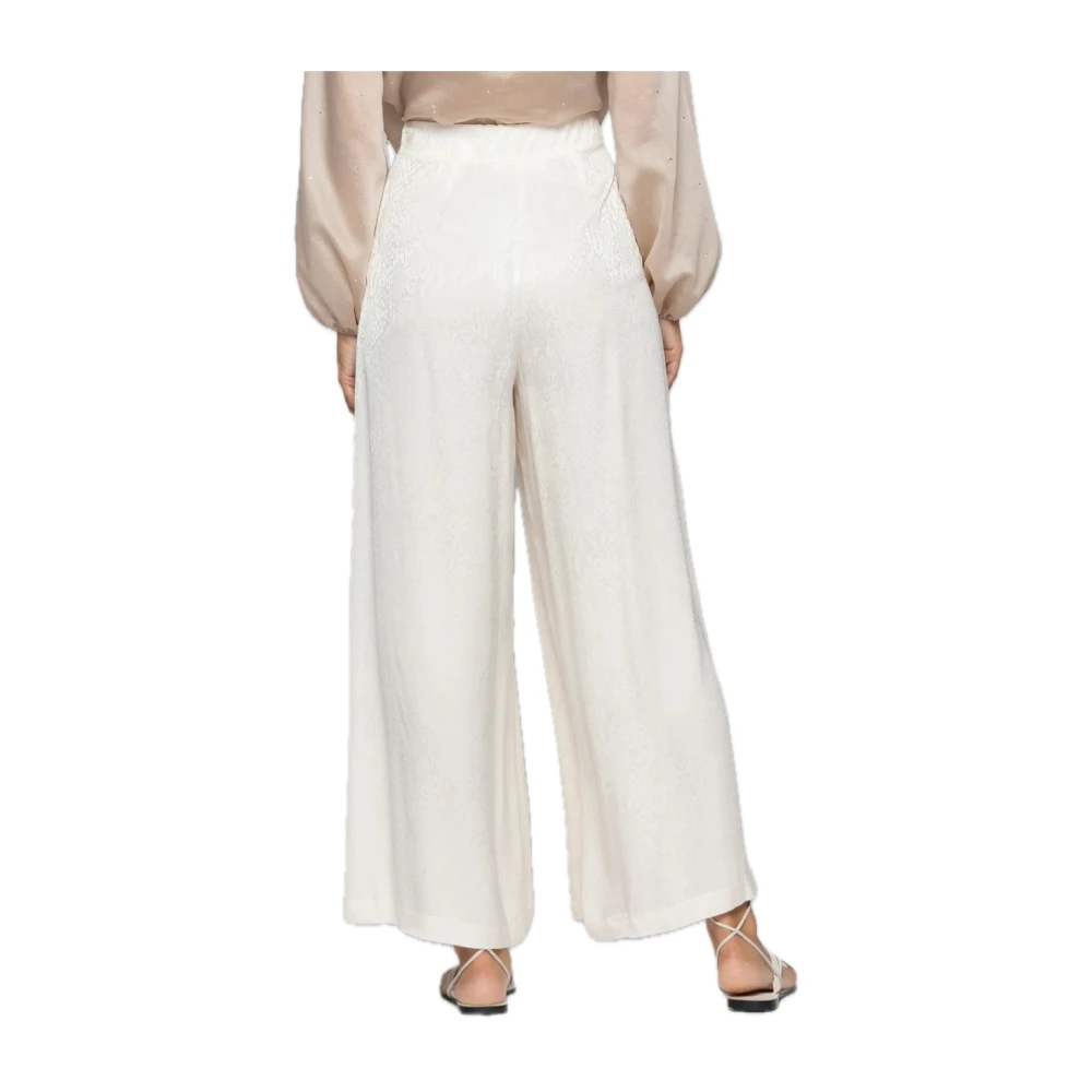 Kocca Elegante Viscose Broek White Dames