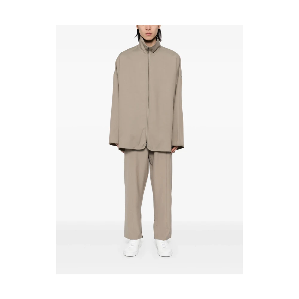 Fear Of God Bruine Elastische Tailleband Logo Patch Shorts Brown Heren