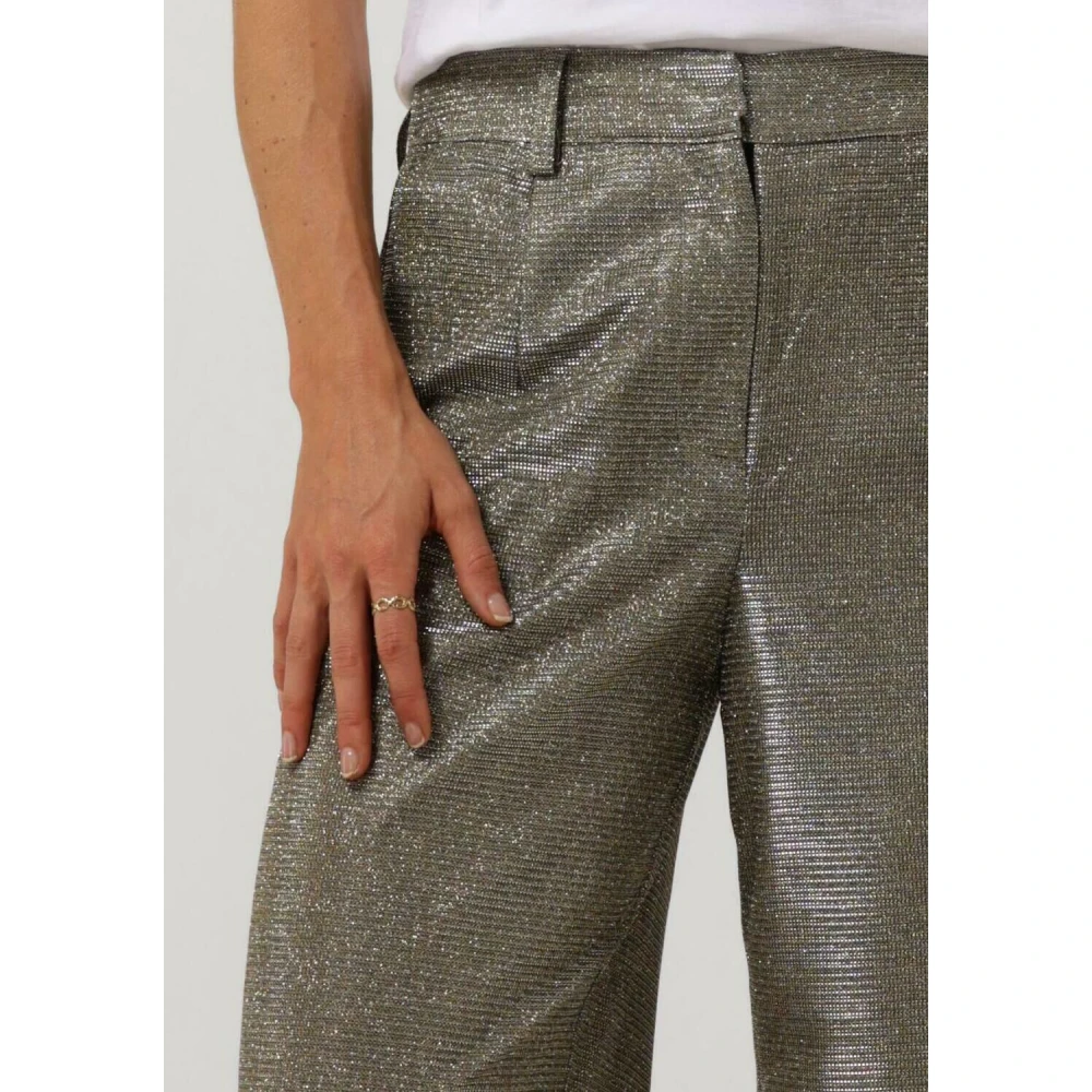 Y.A.S Wijde Gouden Broek Gray Dames