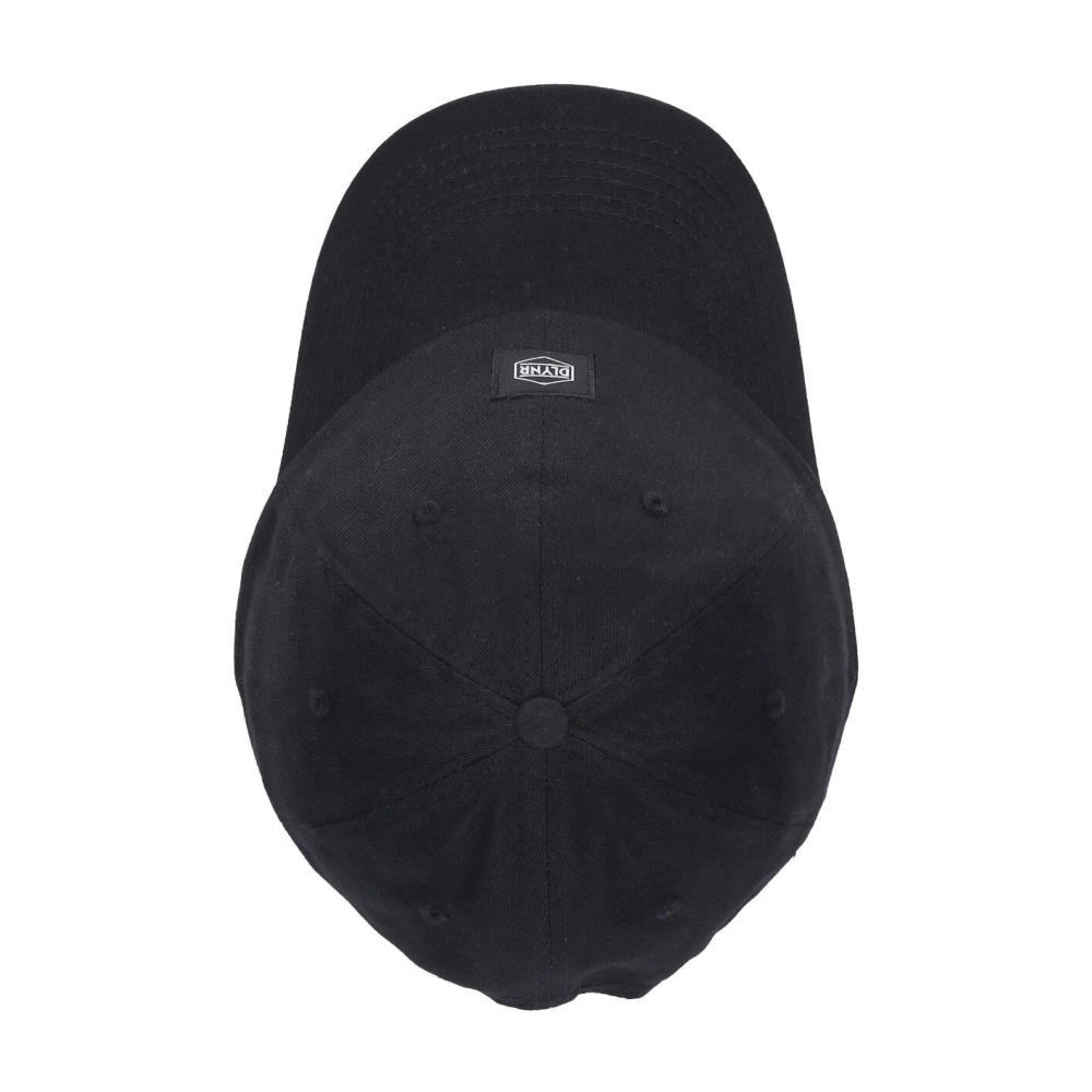Dolly Noire Zwarte gebogen klep logo vader hoed Black Heren