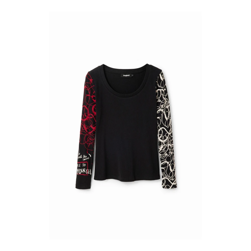 Desigual, Femme, Pulls, Noir, Taille: 42 FR Tricots Noirs pour Femmes