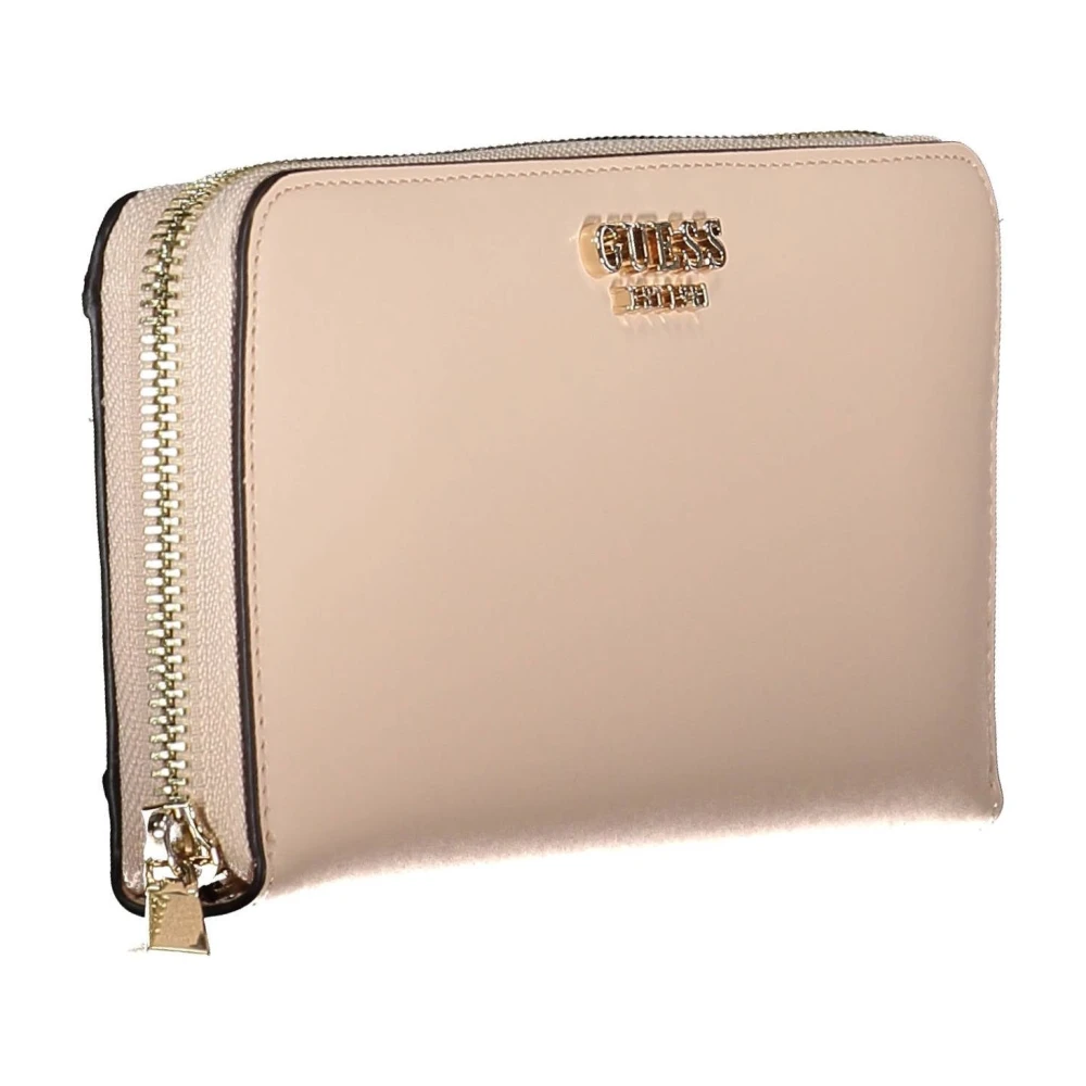 Guess Roze Damesportemonnee met Ritssluiting Pink Dames