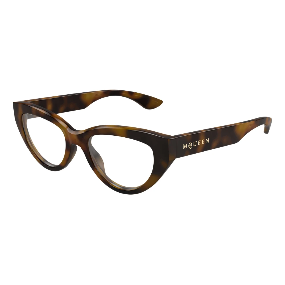 Alexander Mcqueen Women's Brown Cat-Eye Optical Frame