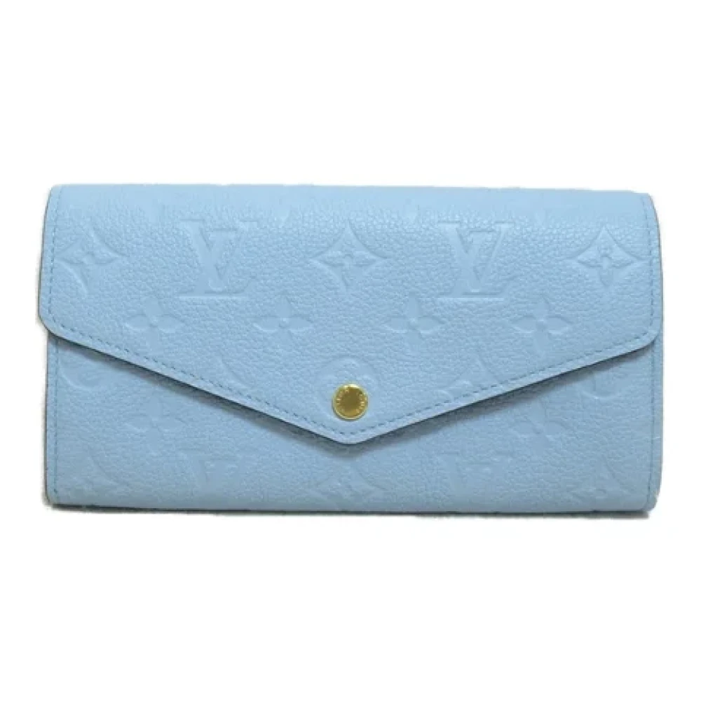 Louis Vuitton Vintage Pre-owned Leather wallets Blue Dames