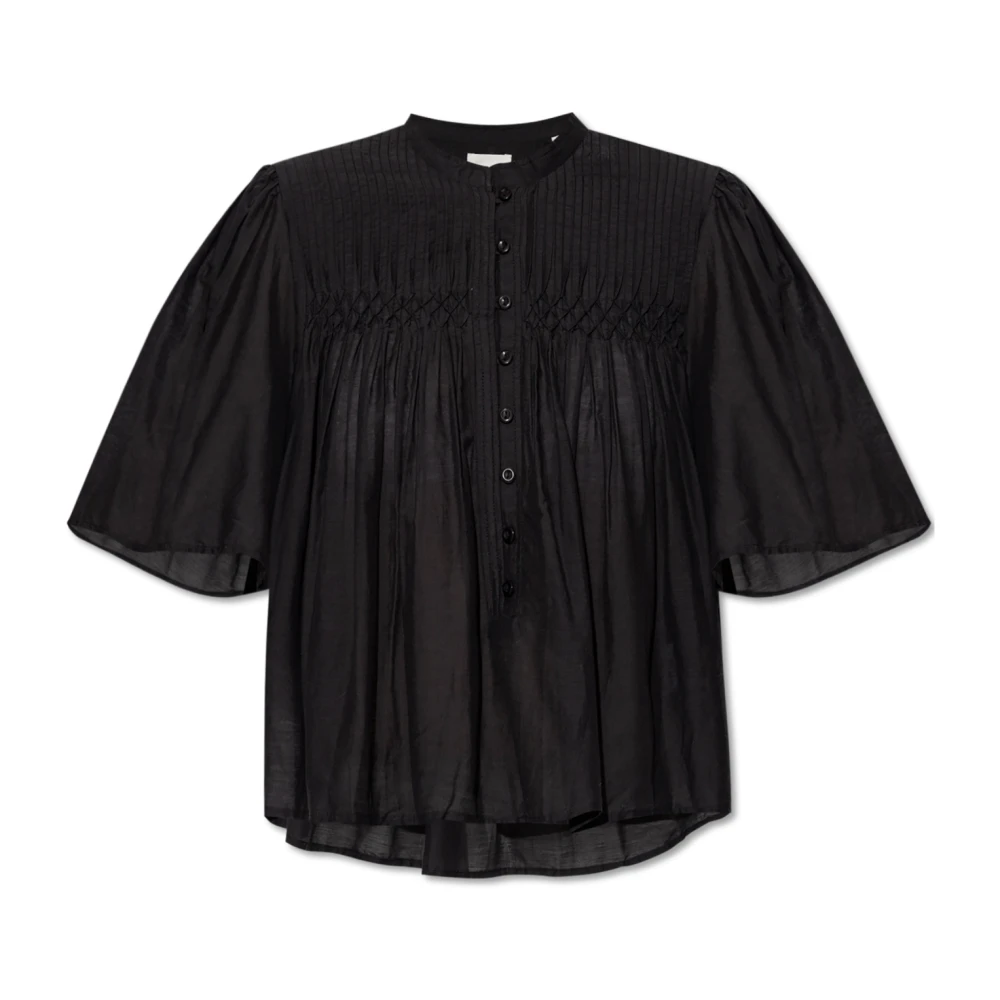 Marant Étoile Kvinno Svart Blusar & Skjortor Dam, L, Blus