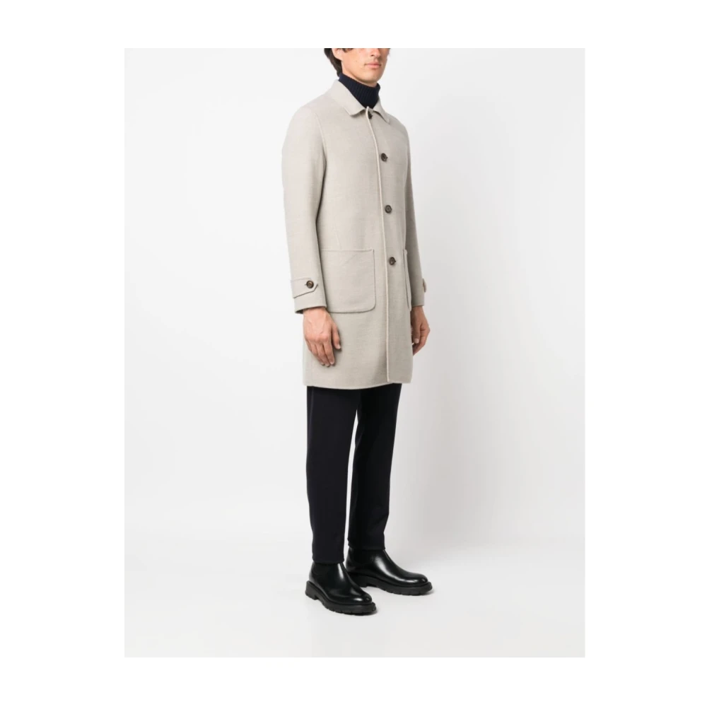 Eleventy Single-Breasted Jas Beige Heren