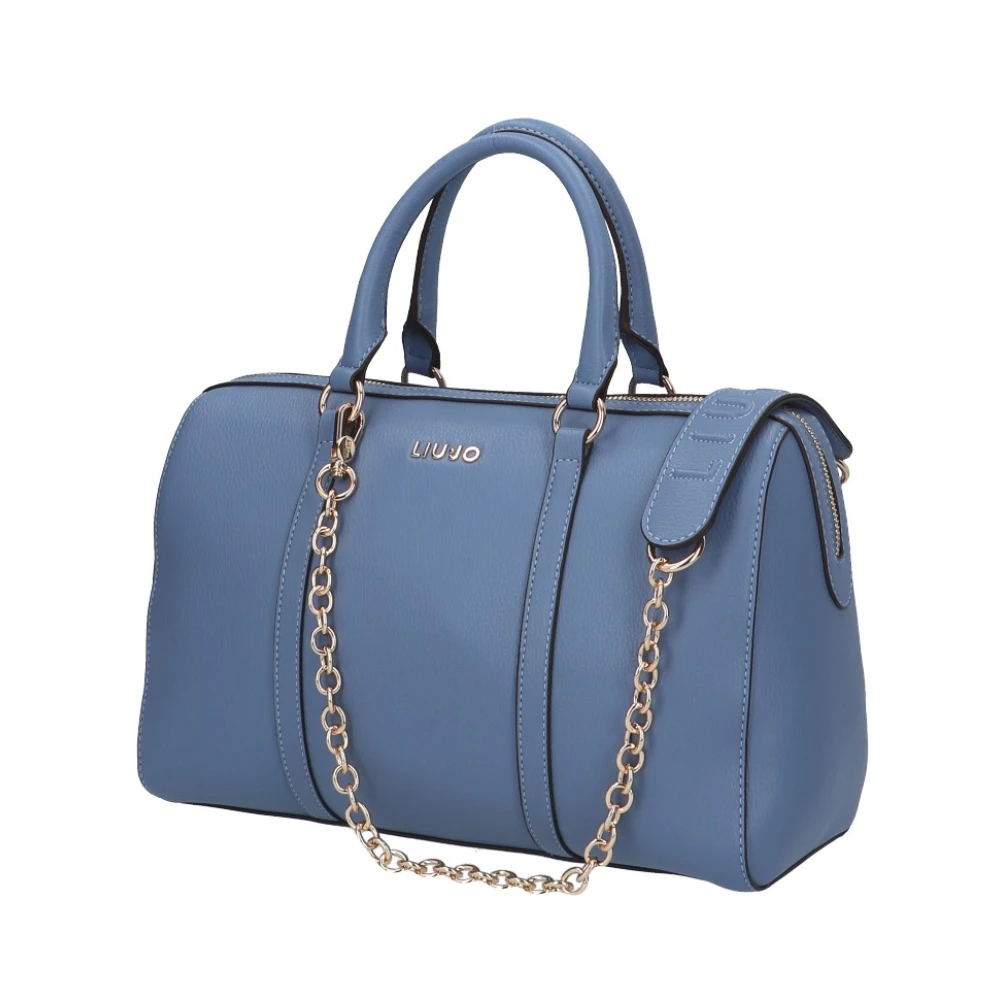 Liu Jo Denim Bowlingtas met ritssluiting Blue Dames