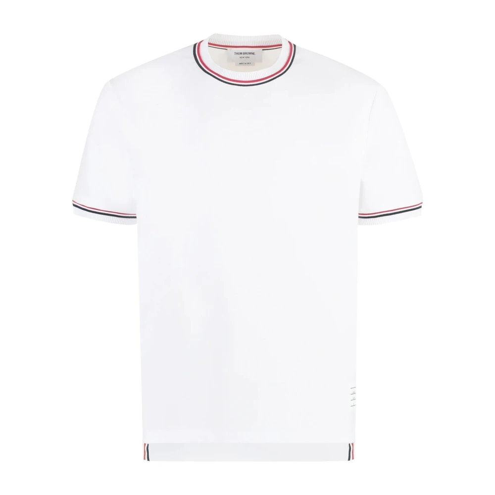 Thom Browne Witte T-shirts en Polos Stijlvolle Collectie White Heren
