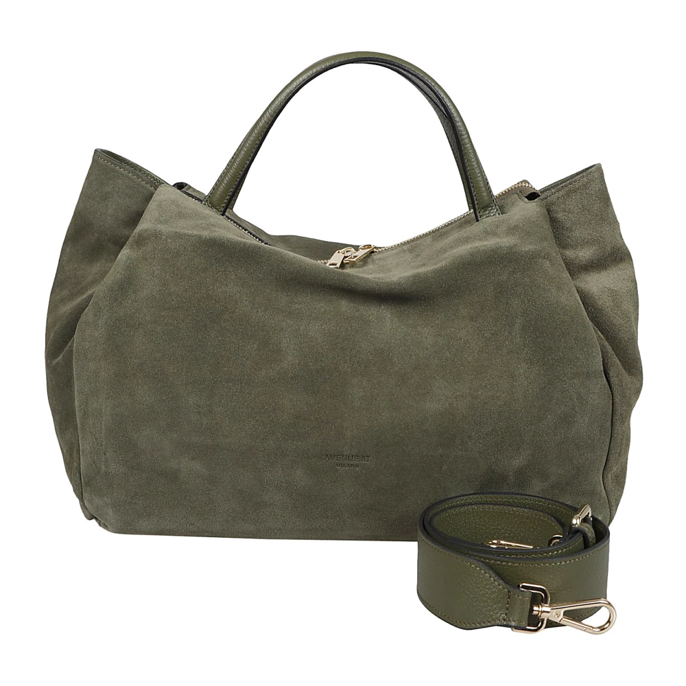 Avenue 67 Groene Leren Tas Made in Italy Green Dames