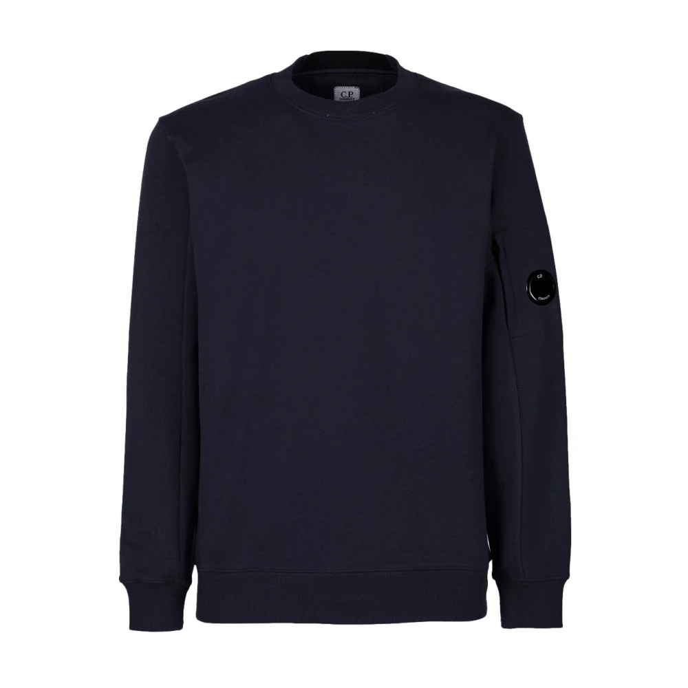 C.P. Company Navy Blauwe Ronde Hals Sweater Blue Heren