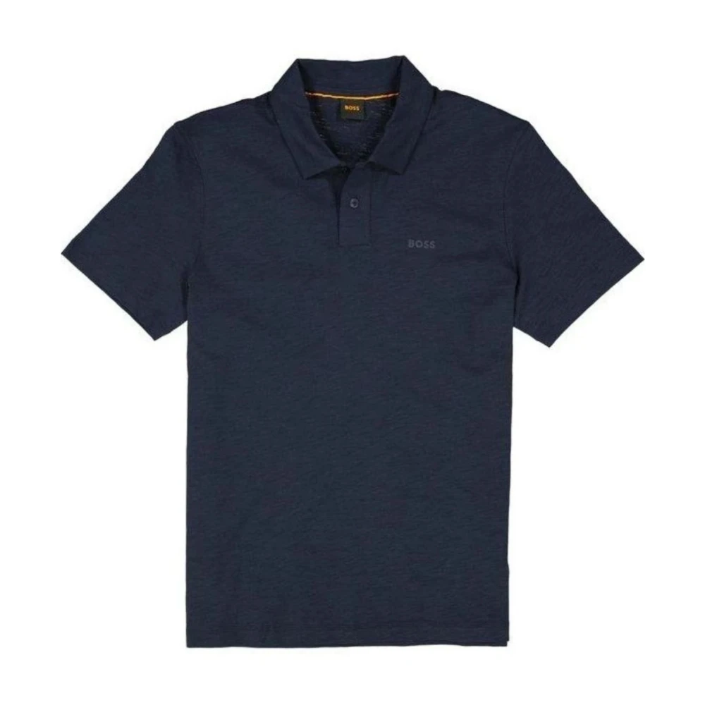 Hugo Boss Herr Slub Polo Tröja Blue, Herr