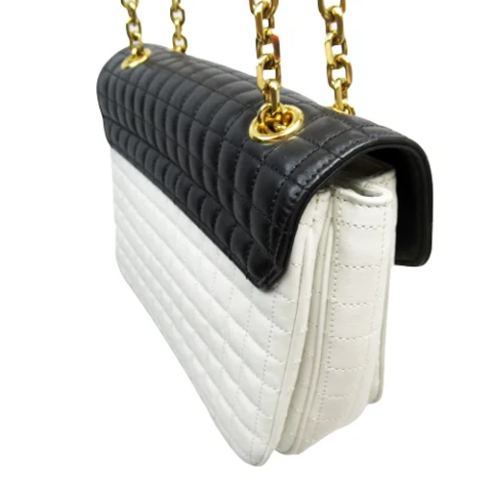 Celine Vintage Pre-owned Leather celine-bags White Dames