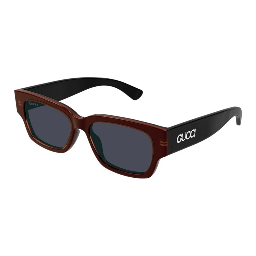 Gucci Men's Black Rectangle Sunglasses - Sunglasses - 54 Mm - Accessories