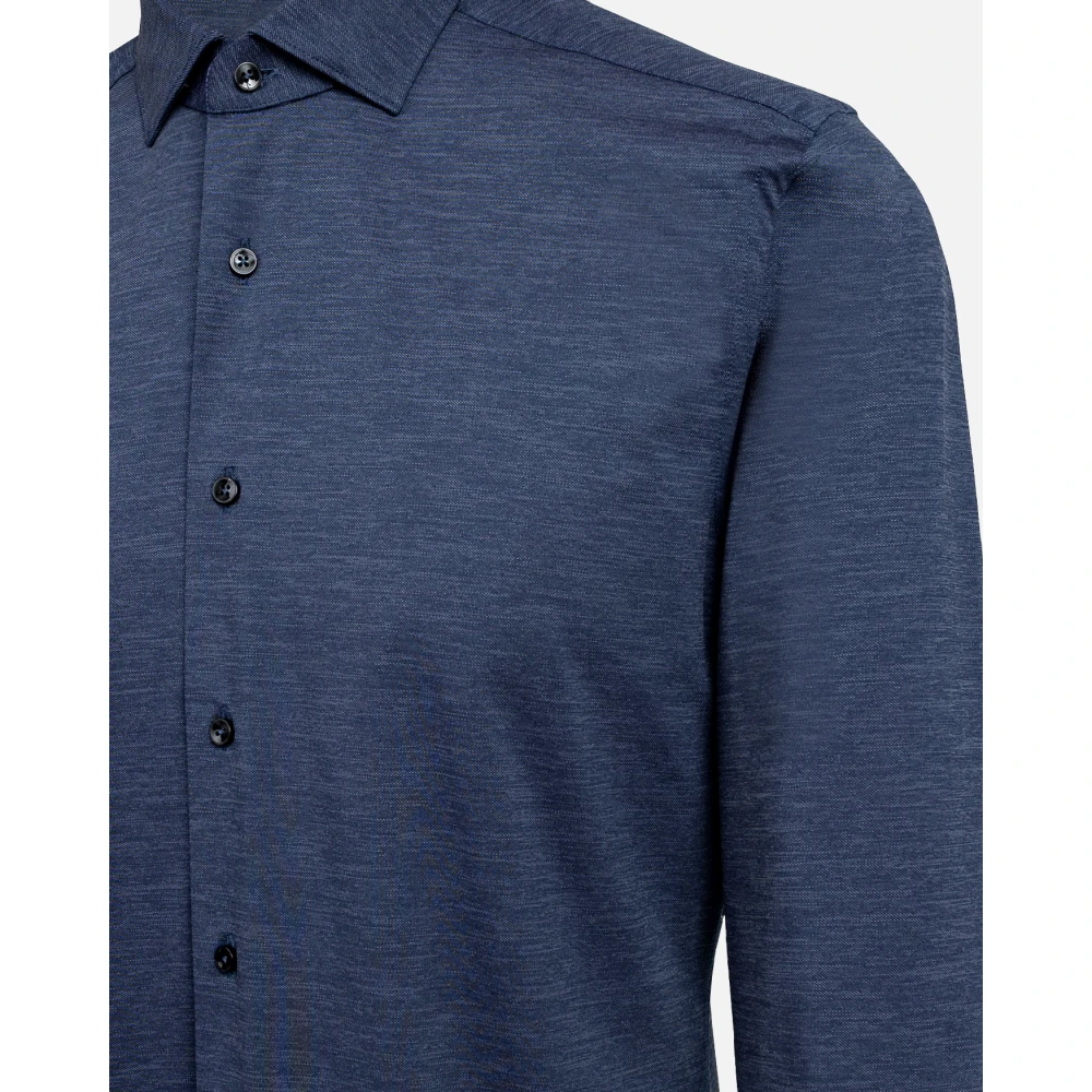 Xacus Blauw Overhemd Klassieke Stijl Blue Heren