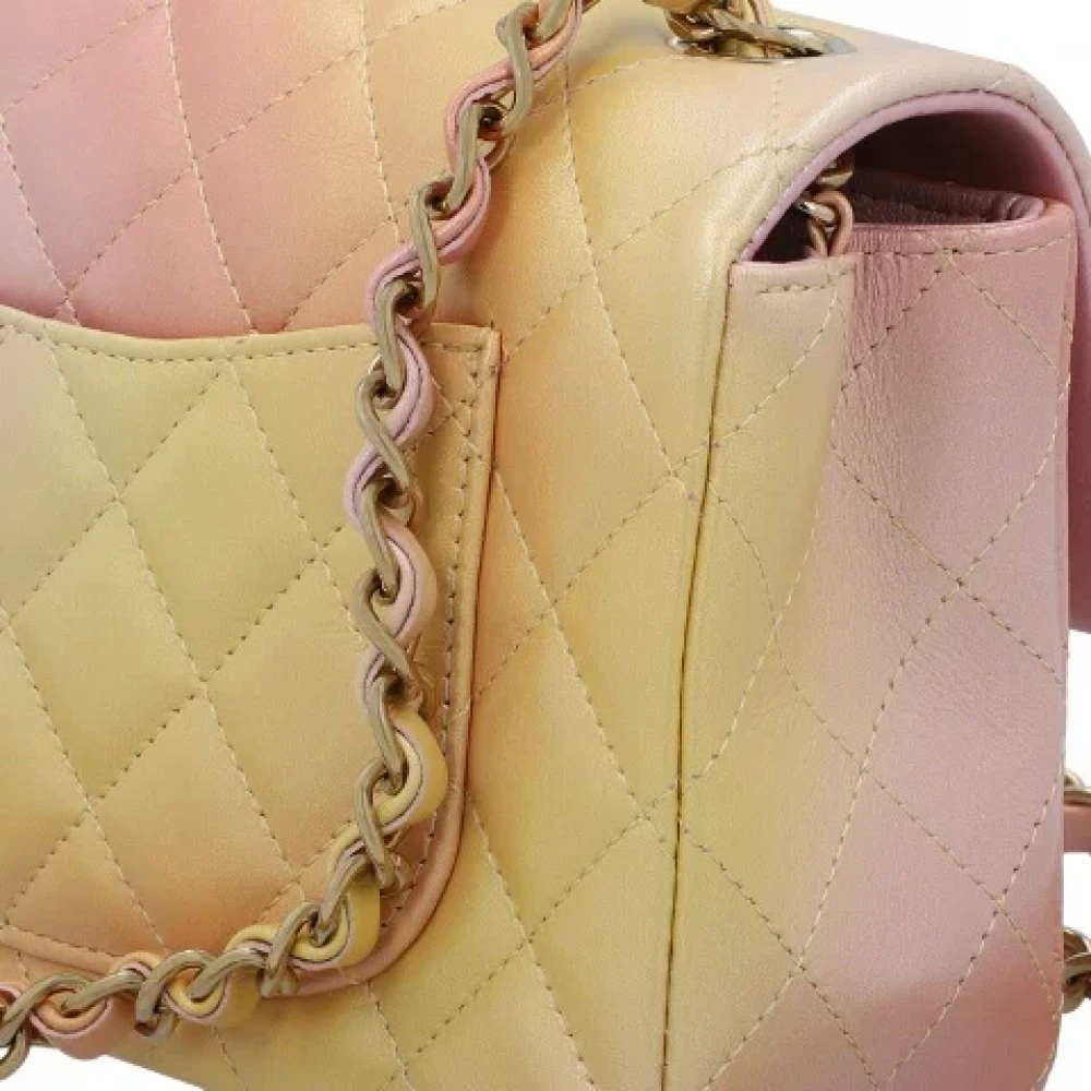 Chanel Vintage Pre-owned Leather chanel-bags Yellow Dames