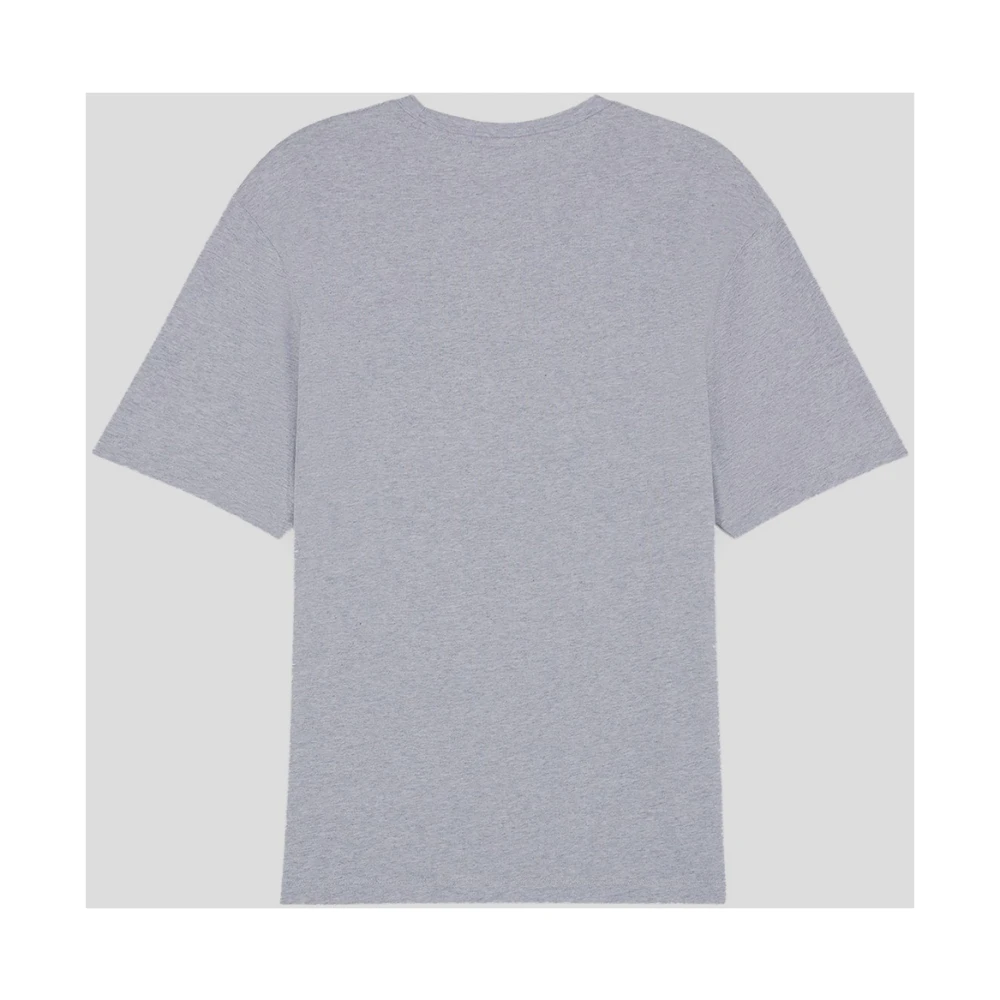 Maison Kitsuné Vos Katoenen T-Shirt Gray Heren