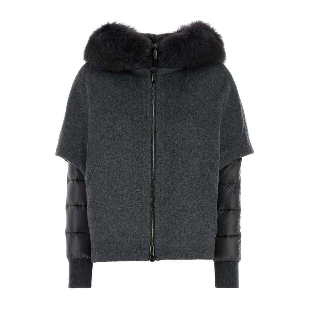 Moorer Stijlvolle Donkergrijze Pegaso Donsjas Gray Dames