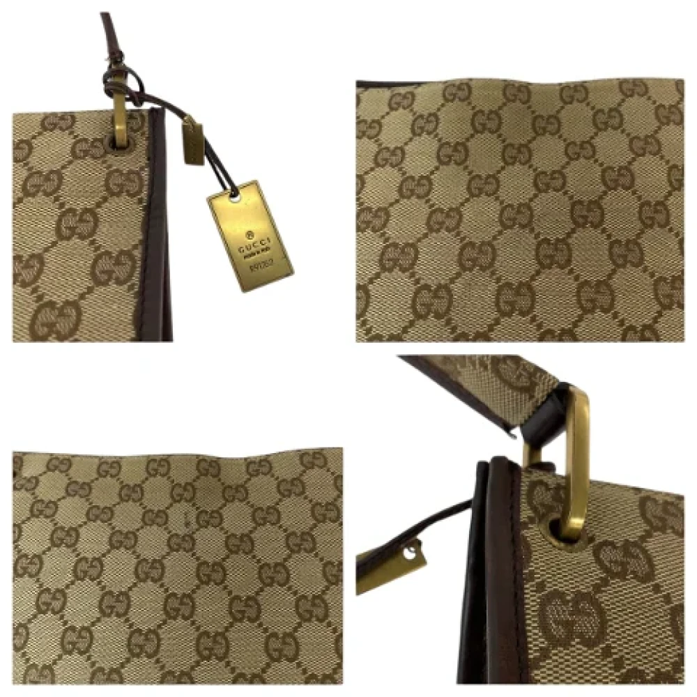 Gucci Vintage Pre-owned Canvas crossbody-bags Beige Dames