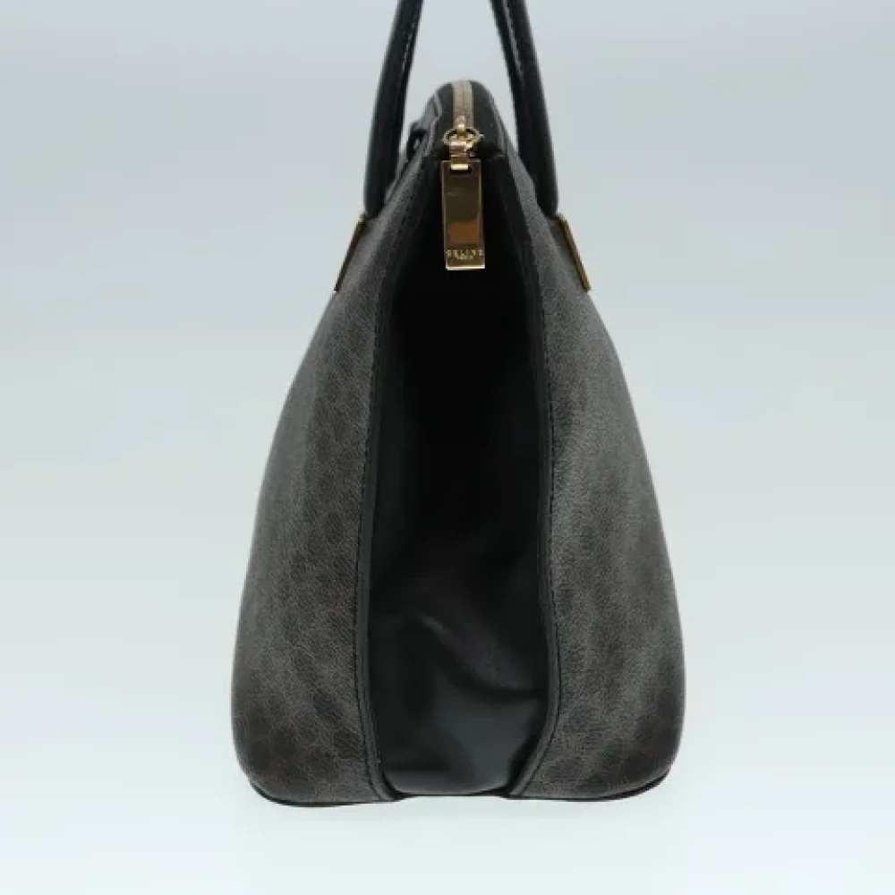 Celine Vintage Pre-owned Canvas handbags Black Dames