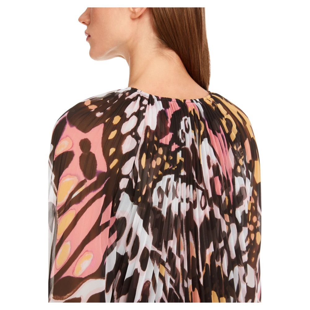 Marc Cain Gestileerde Butterfly Print Blouse Multicolor Dames